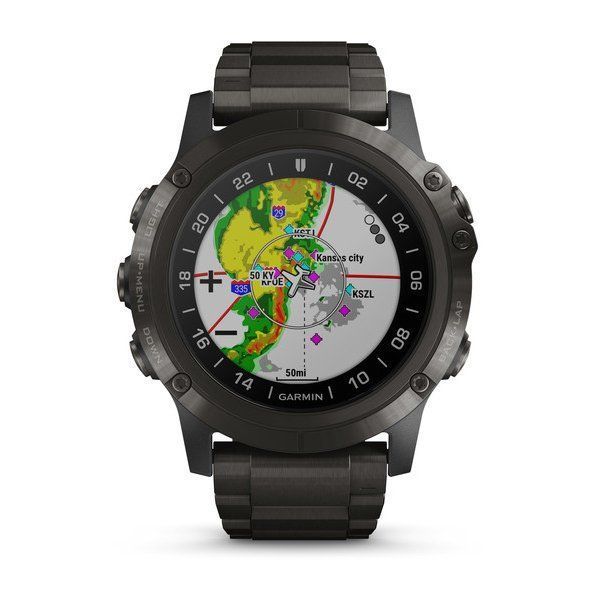 Смарт-часы для пилотов Garmin D2 Delta PX с титановым DLC-ремешком DLC 010-01989-31 фото
