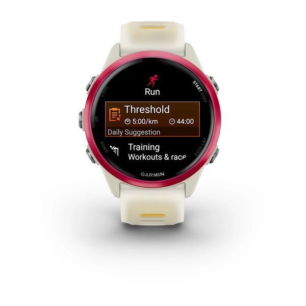 Смарт-часы Garmin Forerunner 570 (42 мм) малиновый алюминий слоновая кость/манго 010-02970-02 фото