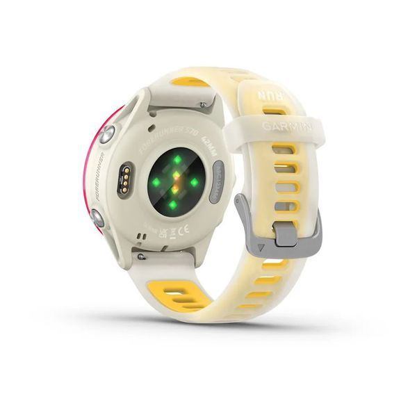 Смарт-часы Garmin Forerunner 570 (42 мм) малиновый алюминий слоновая кость/манго 010-02970-02 фото