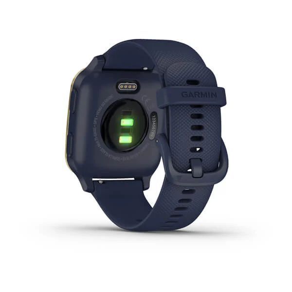 Смарт-часы Garmin Venu Sq Music Edition темно-синие со светло-золотистым безелем 010-02426-12 фото