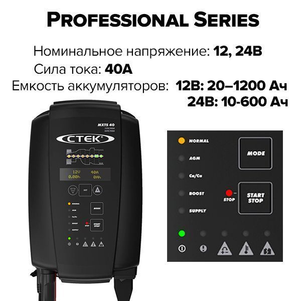 Зарядний пристрій CTEK MXTS 40 56-995 56-995 фото