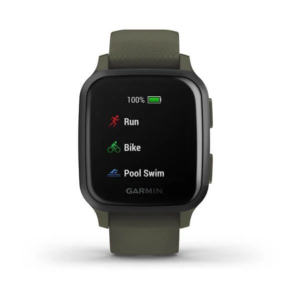 Смарт-часы Garmin Venu Sq Music Edition темно-зеленые с серым безелем 010-02426-13 фото