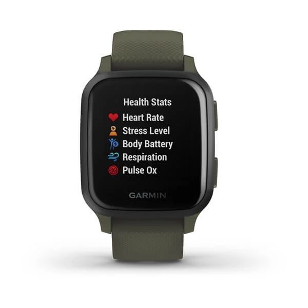 Смарт-часы Garmin Venu Sq Music Edition темно-зеленые с серым безелем 010-02426-13 фото