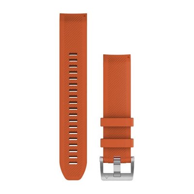 Ремінці для смарт-годинника Garmin QuickFit 22 силіконові Ember orange  010-12738-34 фото