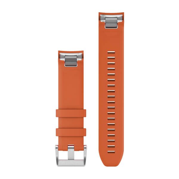 Ремінці для смарт-годинника Garmin QuickFit 22 силіконові Ember orange  010-12738-34 фото
