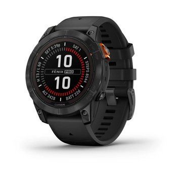 Смарт-годинник Garmin fenix 7 Pro Solar Edition сірий з чорним ремінцем 010-02777-01 фото