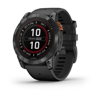 Смарт-часы Garmin fenix 7X Pro Solar Edition серые с черным ремешком 010-02778-01 фото
