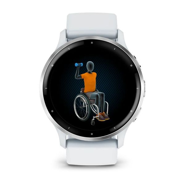 Смарт-годинник Garmin Venu 3 білий / сріблястий із силіконовим ремінцем 010-02784-00 фото