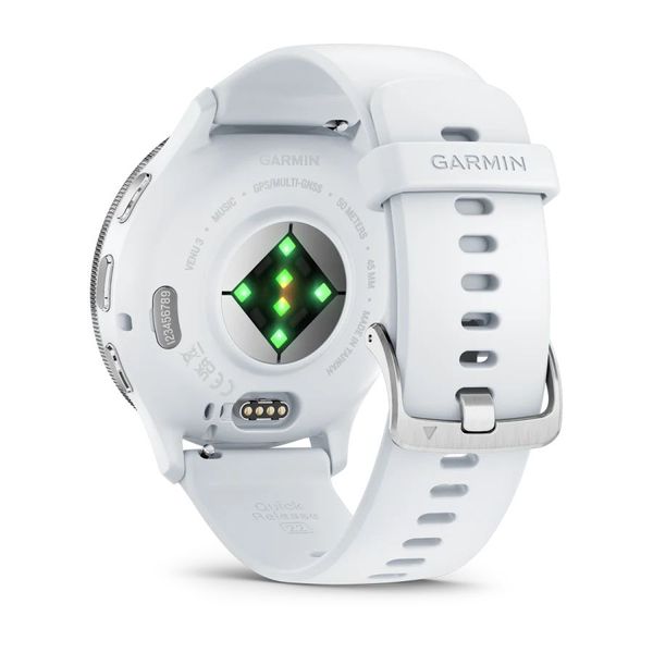 Смарт-годинник Garmin Venu 3 білий / сріблястий із силіконовим ремінцем 010-02784-00 фото
