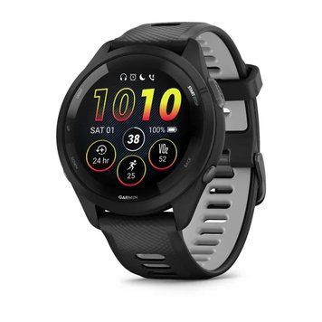 Смарт-годинник Garmin Forerunner 265 з чорним/сірим силіконовим ремінцем 010-02810-10 фото