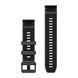 Ремешки для часов Garmin QuickFit 22 силиконовые, графитовые/черные 010-13392-10 фото 2