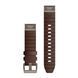Ремінці для годинника Garmin QuickFit 22 шкіряні, оксфордські коричневі 010-13123-10 фото 2