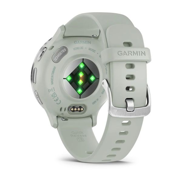 Смарт-годинник Garmin Venu 3s сірий / сріблястий із силіконовим ремінцем 010-02785-01 фото