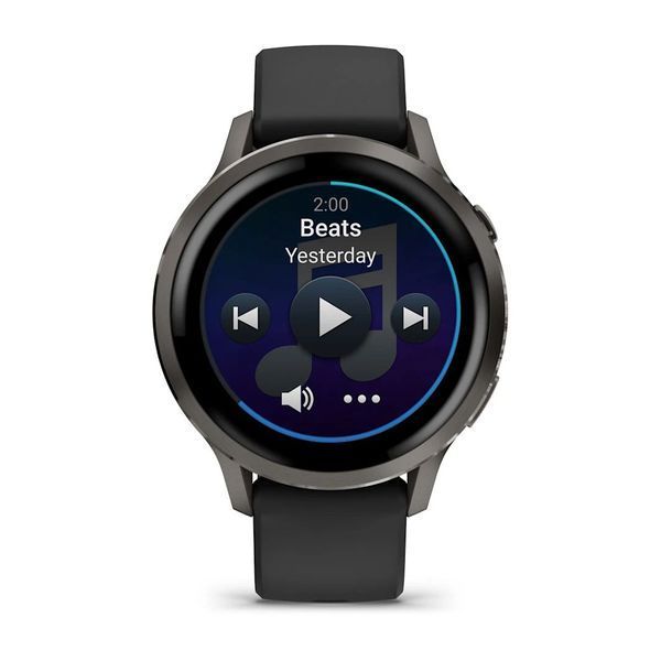 Смарт-годинник Garmin Venu 4 (41 мм) сланцевий з чорним силіконовим ремінцем 010-03013-02 фото