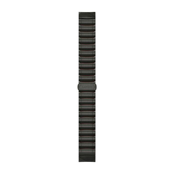 Ремінці для смарт-годинника Garmin QuickFit 22 титанові/силіконові гібридні Grey DLC 010-12738-00 фото