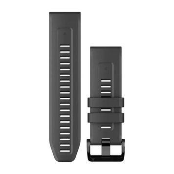 Ремешки для часов Garmin QuickFit 26 fenix 7X Collection силиконовые графитовые 010-13117-01 фото