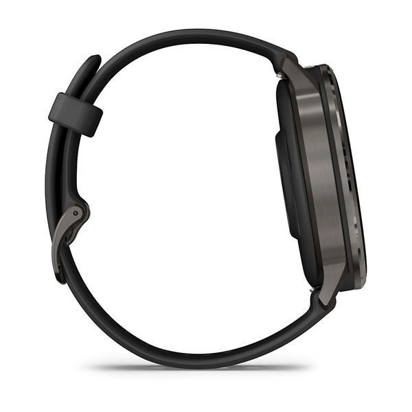 Смарт-годинник Garmin Venu 4 (45 мм) сланцевий з чорним силіконовим ремінцем 010-03014-00 фото