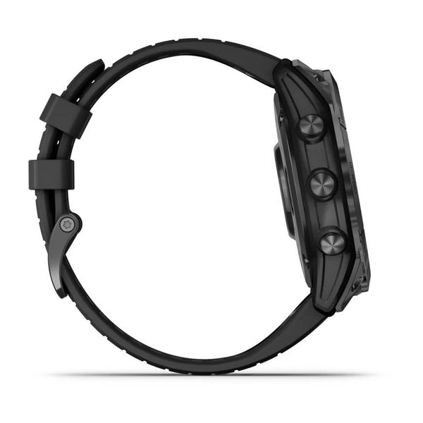 Смарт-часы Garmin fenix 7X Pro Sapphire Solar Edition титановые DLC серые с черным ремешком 010-02778-11 фото
