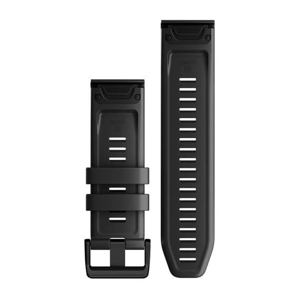 Ремешки для часов Garmin QuickFit 26 fenix 7X Collection силиконовые черные 010-13117-00 фото