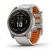Смарт-часы Garmin fenix 7X Pro Sapphire Solar Edition титановые с серым/оранжевым ремешком 010-02778-15 фото 1