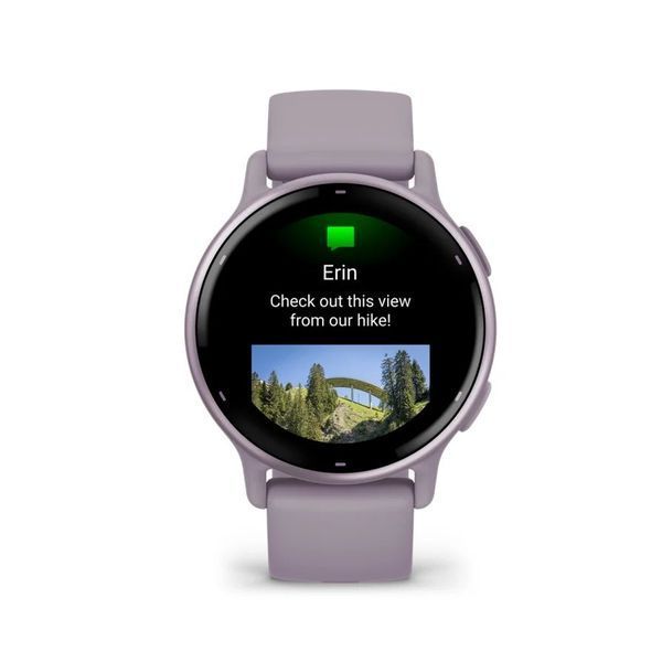 Смарт-годинник Garmin vivoactive 5 орхідеєвий / металік  із силіконовим ремінцем 010-02862-13 фото