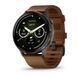 Смарт-часы Garmin Venu 4 (45 мм) сланцевый с черным силиконовым ремешком и коричневым кожаным 010-03014-03 фото 2