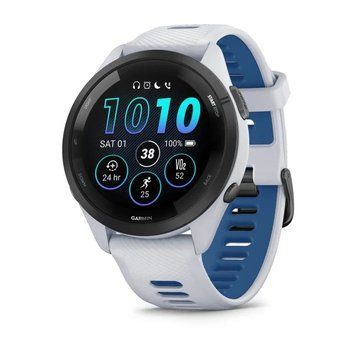 Смарт-годинник Garmin Forerunner 265 з білим/синім силіконовим ремінцем 010-02810-11 фото