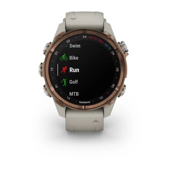 Смарт-часы Garmin Descent Mk3i (43 мм) бронзовые PVD титановые с силиконовым ремешком цвета французский серый и Descent T2 Trans BNDL-DMK3-43TFDT2 фото