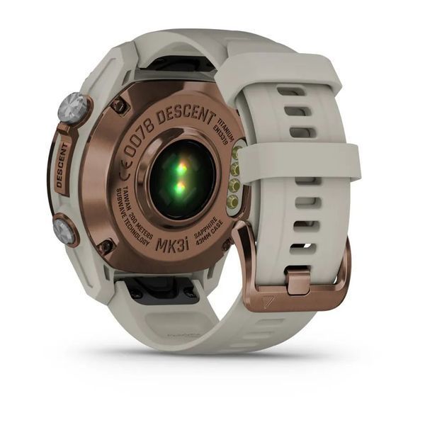 Смарт-часы Garmin Descent Mk3i (43 мм) бронзовые PVD титановые с силиконовым ремешком цвета французский серый и Descent T2 Trans BNDL-DMK3-43TFDT2 фото