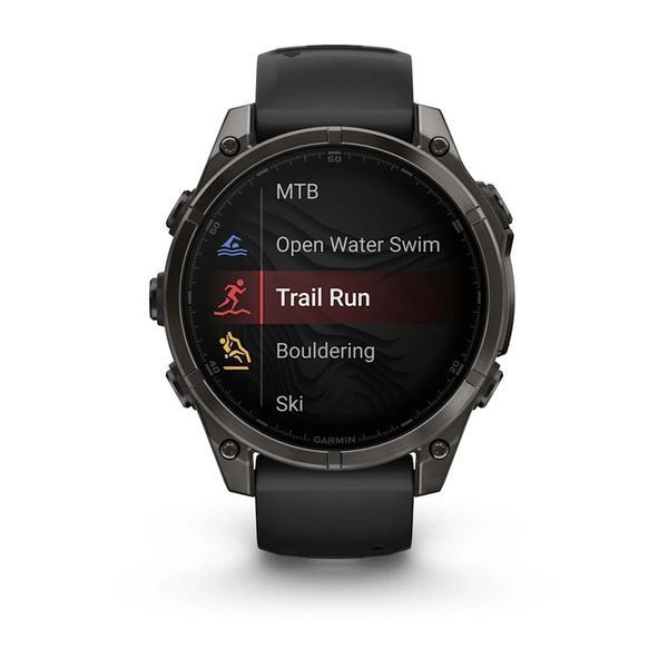 Смарт-годинник Garmin fenix 8 AMOLED (47 мм) Sapphire карбоново-сірий DLC титан чорний/гравійно-сірий 010-02904-21 фото