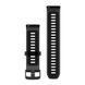 Быстросменные ремешки Garmin Forerunner Collection (22 мм) силиконовые, полупрозрачные черные/черные с фурнитурой грифельного цвета 010-11251-AT фото 2
