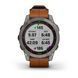 Смарт-годинник Garmin fenix 7 Sapphire Solar титановий зі шкіряним ремінцем 010-02540-31 фото 9