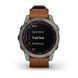 Смарт-годинник Garmin fenix 7 Sapphire Solar титановий зі шкіряним ремінцем 010-02540-31 фото 7