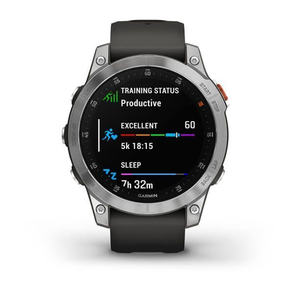 Смарт-часы Garmin epix (Gen 2) сланцево-стальные с черным ремешком 010-02582-01 фото