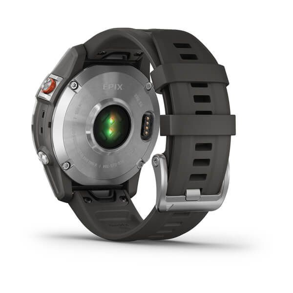 Смарт-часы Garmin epix (Gen 2) сланцево-стальные с черным ремешком 010-02582-01 фото