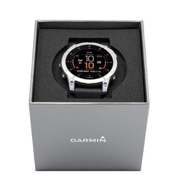 Смарт-часы Garmin epix (Gen 2) сланцево-стальные с черным ремешком 010-02582-01 фото