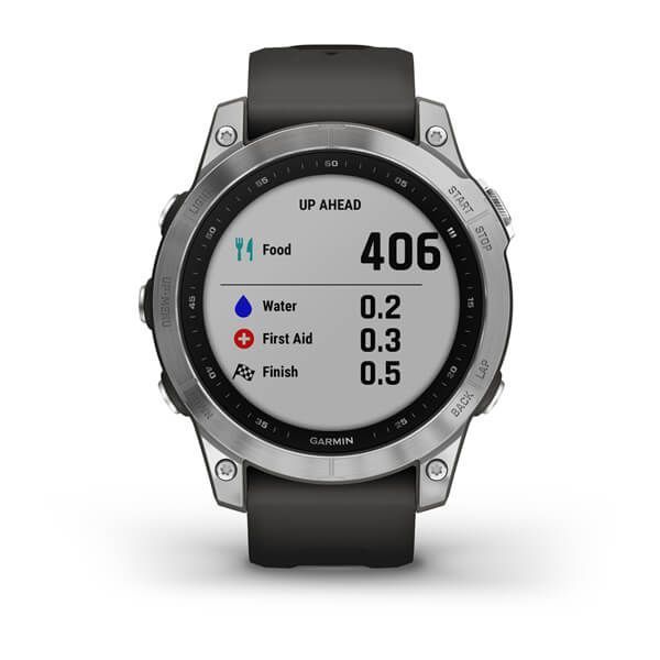 Смарт-годинник Garmin fenix 7 сріблястий з графітовим ремінцем 010-02540-01 фото