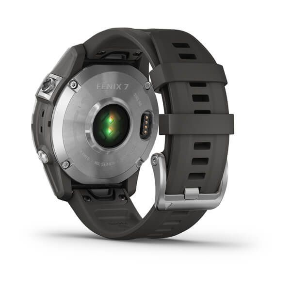 Смарт-годинник Garmin fenix 7 сріблястий з графітовим ремінцем 010-02540-01 фото
