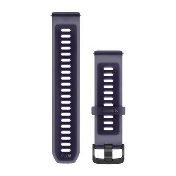 Быстросменные ремешки Garmin Forerunner Collection (22 мм) силиконовые, полупрозрачные императорско-фиолетовые/индиго со сланцевой фурнитурой 010-11251-AV фото