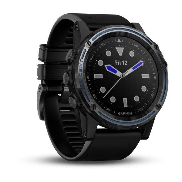 Смарт-часы Garmin Descent Mk1 титановые с силиконовым ремешком 010-01760-12 фото