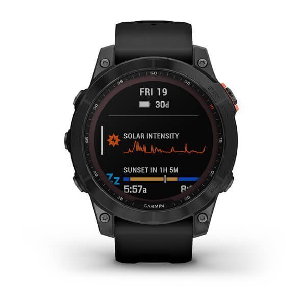Смарт-годинник Garmin fenix 7 Solar сірий з чорним ремінцем 010-02540-11 фото