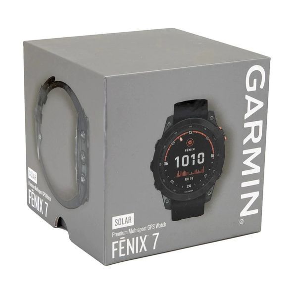 Смарт-годинник Garmin fenix 7 Solar сірий з чорним ремінцем 010-02540-11 фото