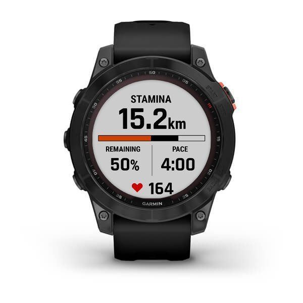 Смарт-годинник Garmin fenix 7 Solar сірий з чорним ремінцем 010-02540-11 фото