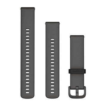 Быстросменные ремешки Garmin (20 мм) силиконовые гравийно-серые 010-12932-68 фото
