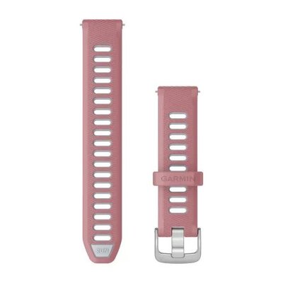 Быстросменные ремешки для смарт-часов Garmin 18мм силиконовые Pink/Whitestone 010-11251-A5 фото