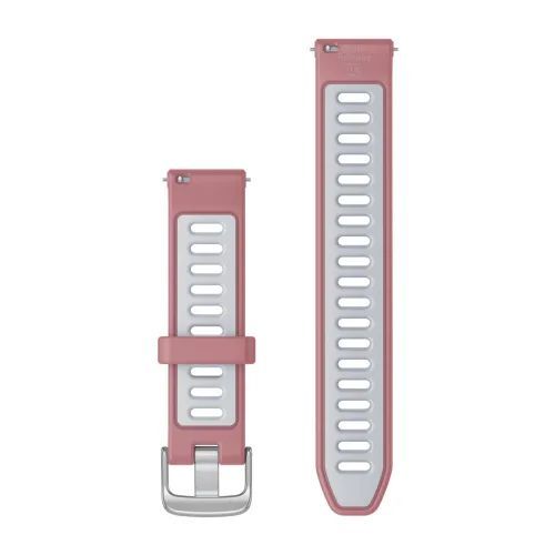 Швидкозмінні ремінці для смарт-годинника Garmin 18 мм силіконові Pink/Whitestone 010-11251-A5 фото
