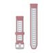 Швидкозмінні ремінці для смарт-годинника Garmin 18 мм силіконові Pink/Whitestone 010-11251-A5 фото 2