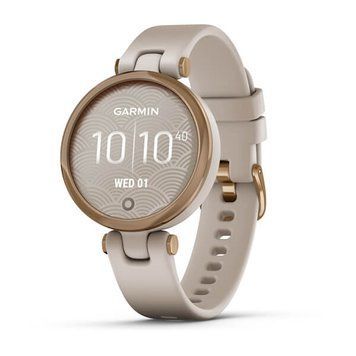 Смарт-часы Garmin Lily SPORT с золотистым безелем, песочным корпусом и силиконовым ремешком 010-02384-11 фото