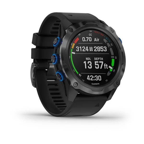 Смарт-годинник Garmin Descent Mk2i титановий сірий DLC з чорним ремінцем 010-02132-11 фото