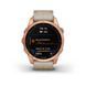 Смарт-годинник Garmin fenix 7S Sapphire Solar титановий золотистий зі шкіряним ремінцем вапнякового кольору 010-02539-35 фото 2